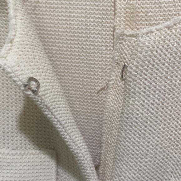 Zara blazer jacket in waffle-texture stretch knit large - Picture 5 of 8